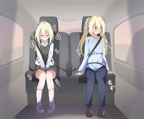 Two Blond Sisters Desperate To Pee While Stuck In Traffic Watakarashi Omorashi Doujins