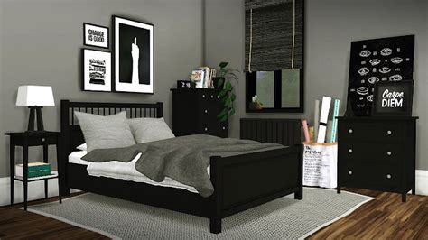 Sims 4 Ccs The Best Ikea Hemnes Bedroom Set By Mxims
