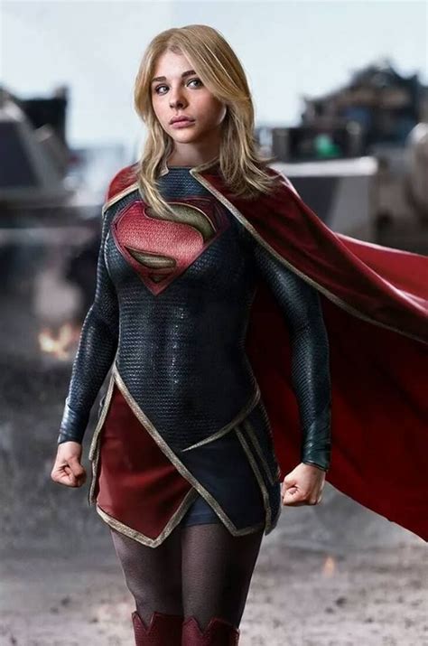 Chloe Grace Moretz As Supergirl Supergirl Costume Chloe Grace
