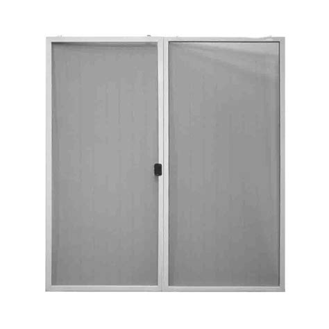 Steves And Sons 58 14 In X 77 14 In White Sliding Patio Screen Door