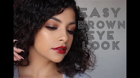 Easiest Brown Eye Look Youtube