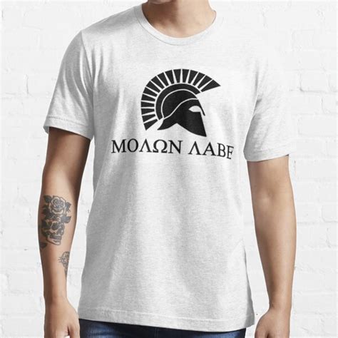 Molon Labe T Shirt For Sale By Thatstickerguy Redbubble Guns T