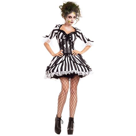 Buy Moonight Halloween Witch Costume For Women Gothic Costume Dress Black White