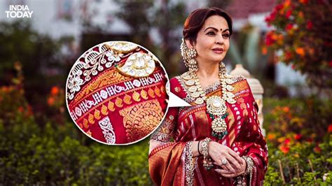 Nita Ambani Exudes Grace In Kanchipuram Saree Featuring Anant Ambani