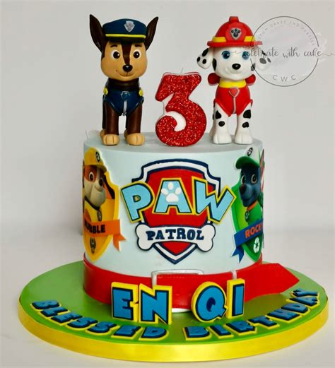 Single Tier Skye Paw Patrol Cake Celebrate With Cake Paw Patrol
