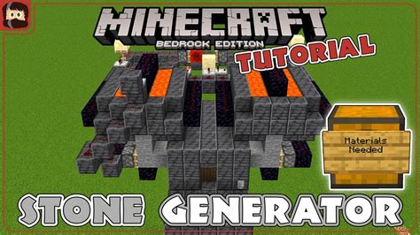 Fast Stone Generator Farm Tutorial Stone Hour For Minecraft