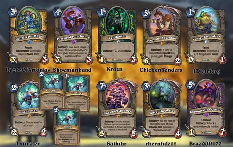 Top Cards Of The Week From Rcustomhearthstone 07112020 Rhearthstone