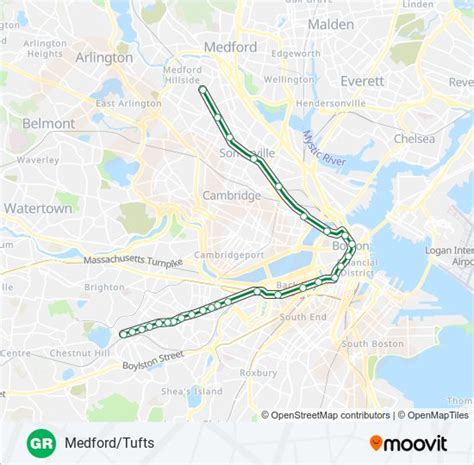 Green Line C Route Schedules Stops And Maps North Station Updated