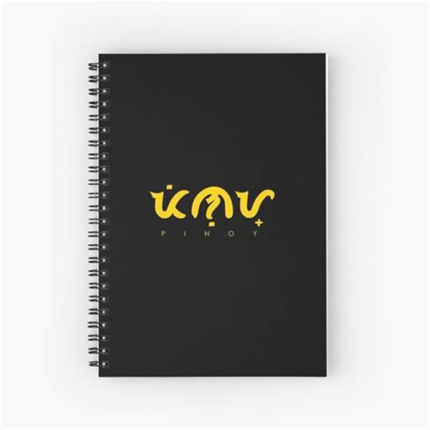 Pinoy Baybayin Filipino Spiral Notebook For Sale By Filipinomerch