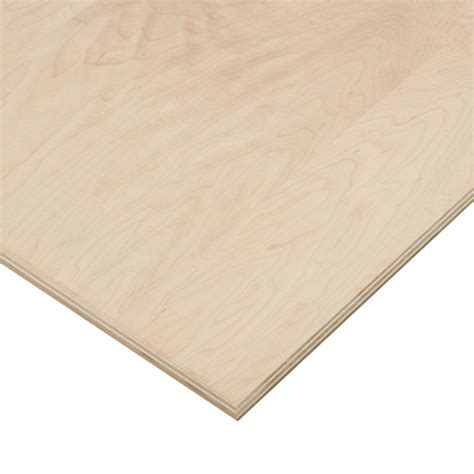 Purebond 34 In X 4 Ft X 8 Ft Maple Plywood 263012 The Home Depot