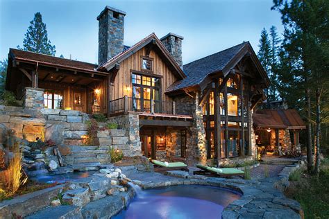 Homes Set In Stone Western Home Journal Luxury Mountain Home Resource