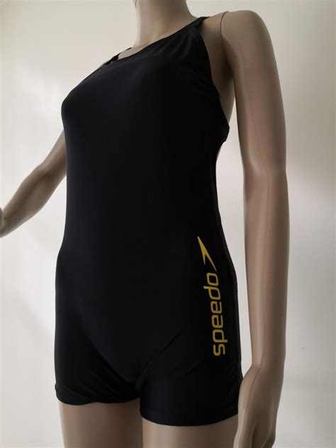 Speedo Legsuit Womens Modesty Swimwearswim Suit Pre Loved Bra