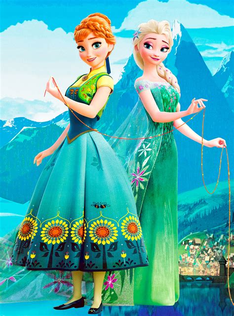 Anna And Elsa Frozen Fiebre Congelada Foto 38593989 Fanpop
