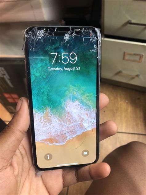 Iphone X 64 Gb Atandtcricket Cracked Screen For Sale In North Miami Beach Fl Offerup