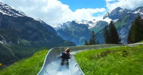 Switzerland Mountain Coaster Has The Best Panoramic Landscape View Of