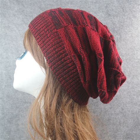 Autumn Winter Warm Knitted Beanies Hat For Men Women Baggy Slouch Warm