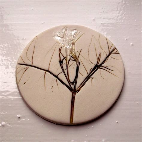 Handmade Coasters With Flowers And Leaves By Melissa Choroszewska Ceramics | notonthehighstreet.com