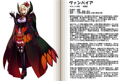 Vampire Monster Girl Encyclopedia Drawn By Kenkou Cross Danbooru