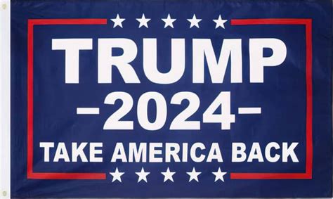 trump 2024 take america back flag 3 x 5 size