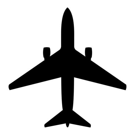 24810 Plane Silhouette Vector Images Depositphotos