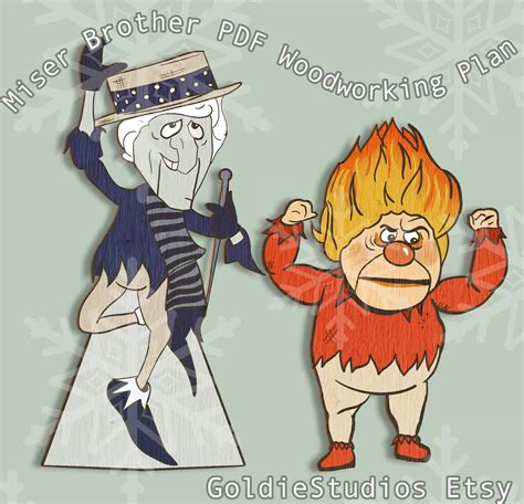 Heat Miser And Snow Miser Yard Cutout Instant Download Woodworking Plan