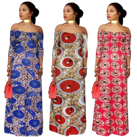 African Dress African Clothing New Arrival Top Fashion 2018 Autumn And Winter Simple Strapless
