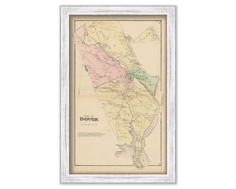 City Of Dover New Hampshire 1871 Map Replica Or Genuine Original