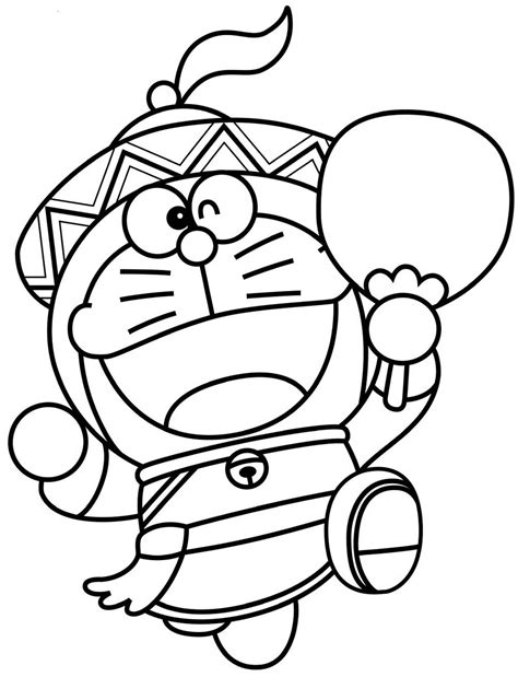 Gambar Kartun Doraemon Mewarnai