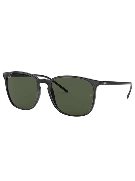 Ray Ban Rb4387 Square Sunglasses Black Standout