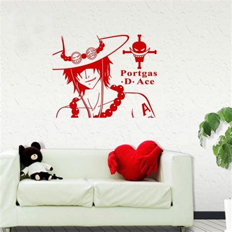 Sticker Mural One Piece Ace Face Laboutique Onepiece