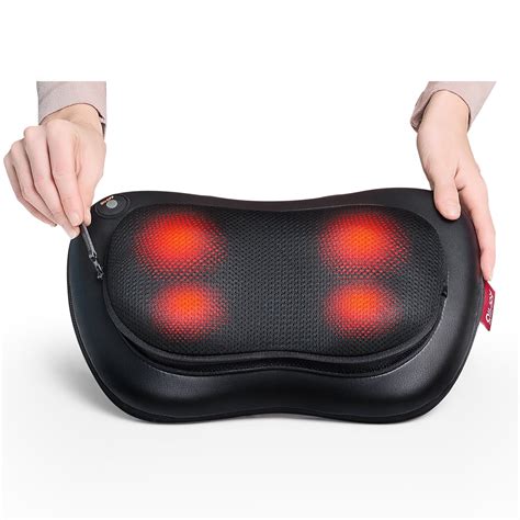 Alljoy Back And Neck Massager Pillow With Soothing Heat 3d Deep Tissue Kneading Leg Shoulder
