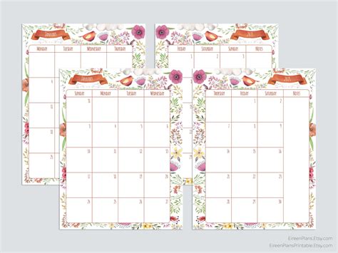 2021 2022 2023 Printed Monthly Classic Happy Planner Etsy