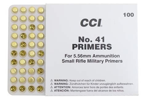 Cci No 41 Military Rifle Primer 1000count Vance Outdoors