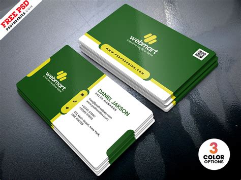 Business Cards Page Psdfreebies Com