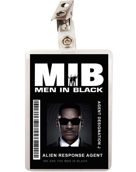 mib men in black agent j id badge