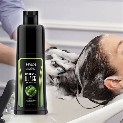 professional hair dye black shampoo