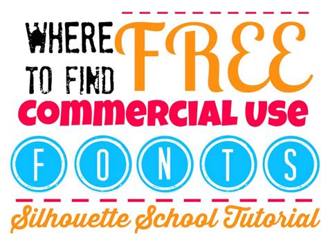 How To Find Free Commercial Fonts Silhouette Tutorial Silhouette