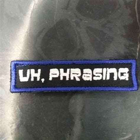 Uh Phrasing Morale Patch From Zombie Tactical Cord Morale Patch