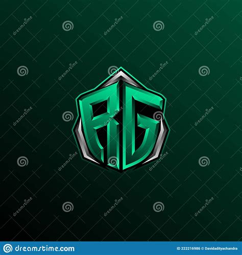 Initial Rg Logo Design Initial Rg Logo Design With Shield Style Logo