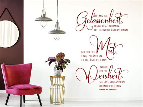 Die spiritualität drängt dich dazu, nach deinen eigenen. Gib mir die Gelassenheit Wandtattoo von KLEBEHELD®.de