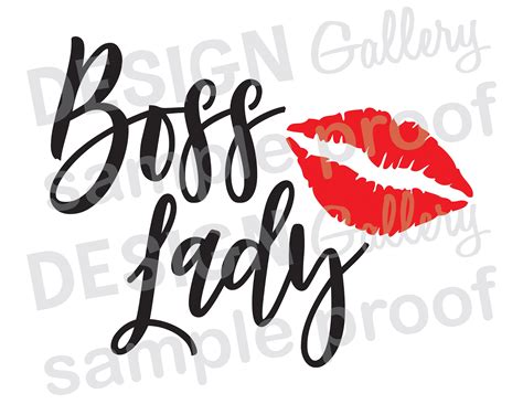 Boss Lady  Png And Svg Dxf Cut File Printable Digital Etsy