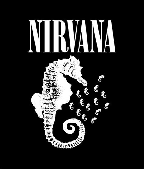 Nirvana Seahorse Band T Shirt Unisex For Men Women Band Tshirts