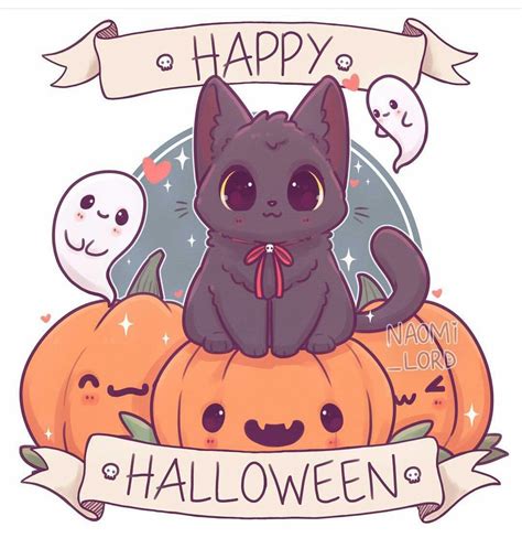 Cute Halloween Drawings Fröhliches Halloween Kawaii Halloween