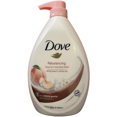 Dove Go Fresh Rebalancing White Peach And White Tea Body Wash Ntuc