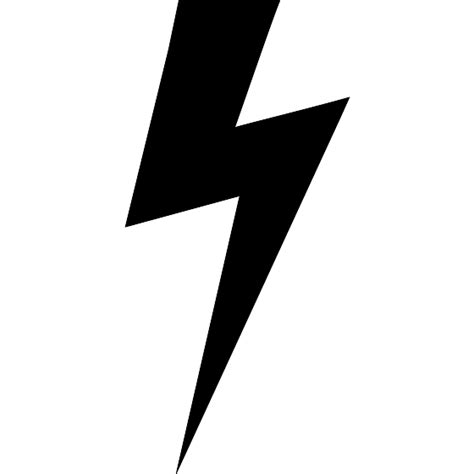 Lightning Bolt Black Shape Svg Vector In The Coolicons Collection