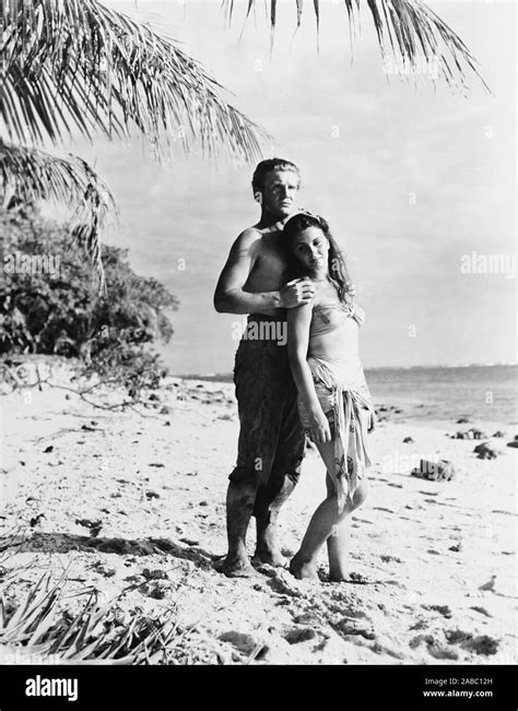 The Blue Lagoon From Left Donald Houston Jean Simmons 1949 Stock