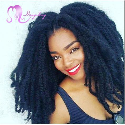 Afro Kinky Marley Hair Crochet Box Braids Hair 18 Crochet Braiding Marley Braid Synthetic