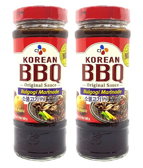 Cj Korean Bbq Sauce Bulgogi Marinade 169 Oz Pack Of 2