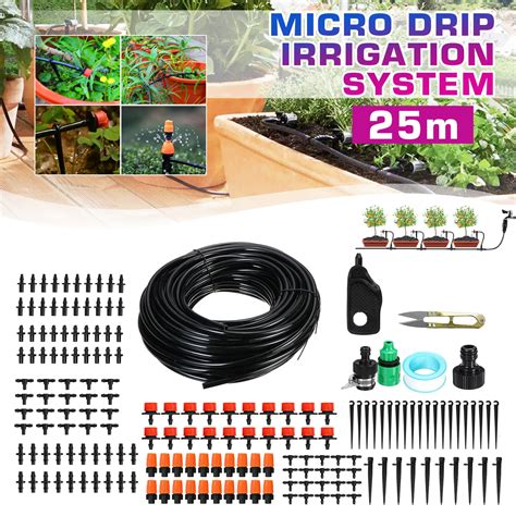 Drip Irrigation Kit With Timer 82ft25m Irrigation System W 20