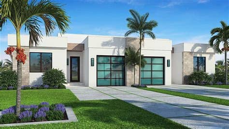 Contemporary Style Multi-Family Plan 52954 with 2420 Sq Ft ...